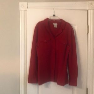 Red long sleeve jacket